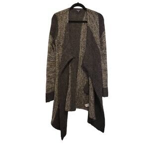 Splendid Gray Cardigan Mohair Alpaca Blend Colorblock Sweater Small